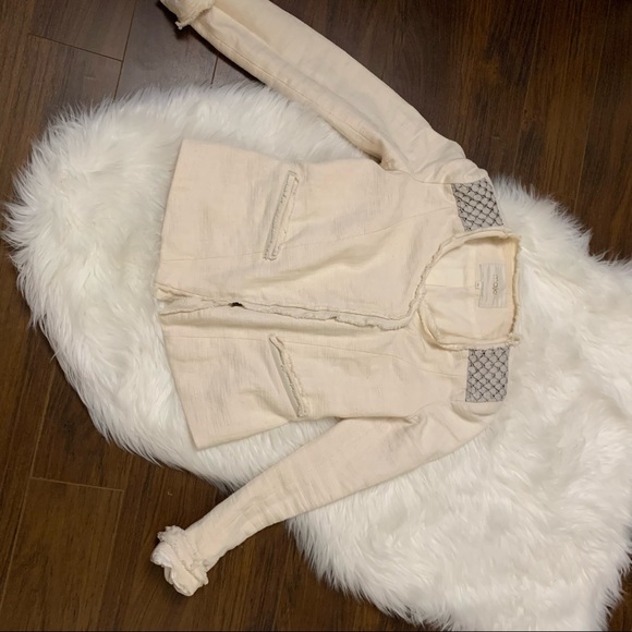 🌸 MAJE Tweed Blazer Jacket Cream - Picture 13 of 13